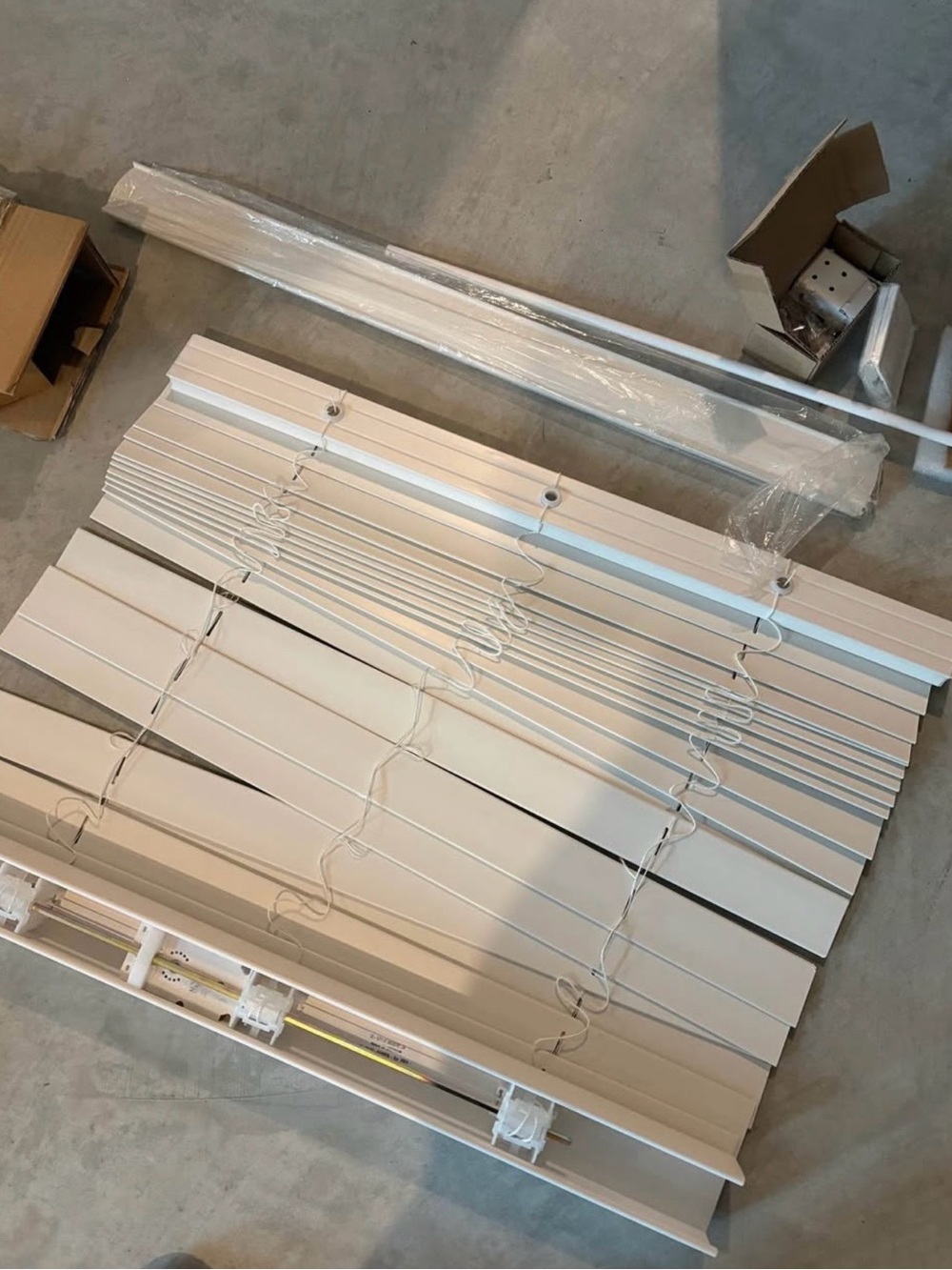 White Vinyl Window Blinds - Classic Privacy Shades